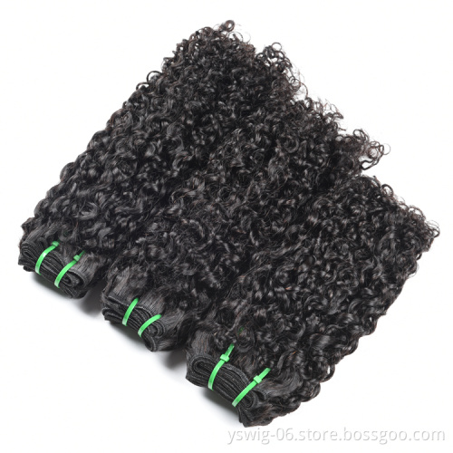 12A Super Double Drawn Hair Bundle Virgin Cuticle Aligned Hair Vendor Brazilian Pixie Curl Wholesale Human Hair Weave